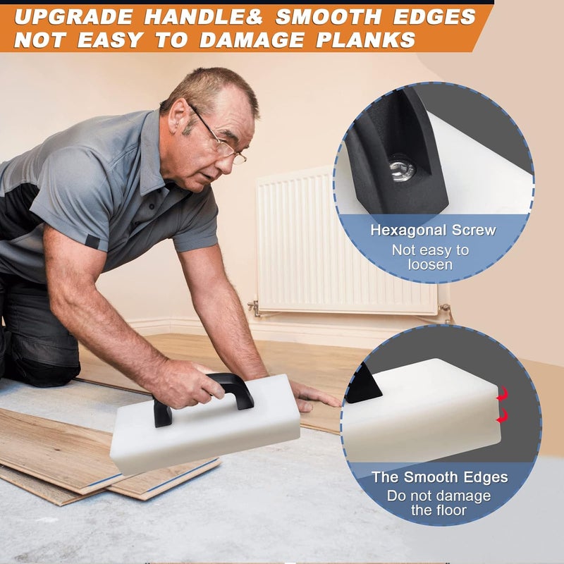 MinliGUY Heavy Duty Flooring Tapping Block - Suitable for Laminate, Vinyl, Hardwood & Engineered Wood - Handle Included, Hammer Free - Image 3